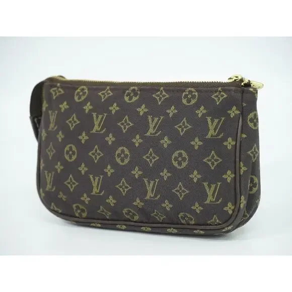 Louis Vuitton Canvas Mini Accessoire Min Lin Pochette Brown - Picture 2 of 6